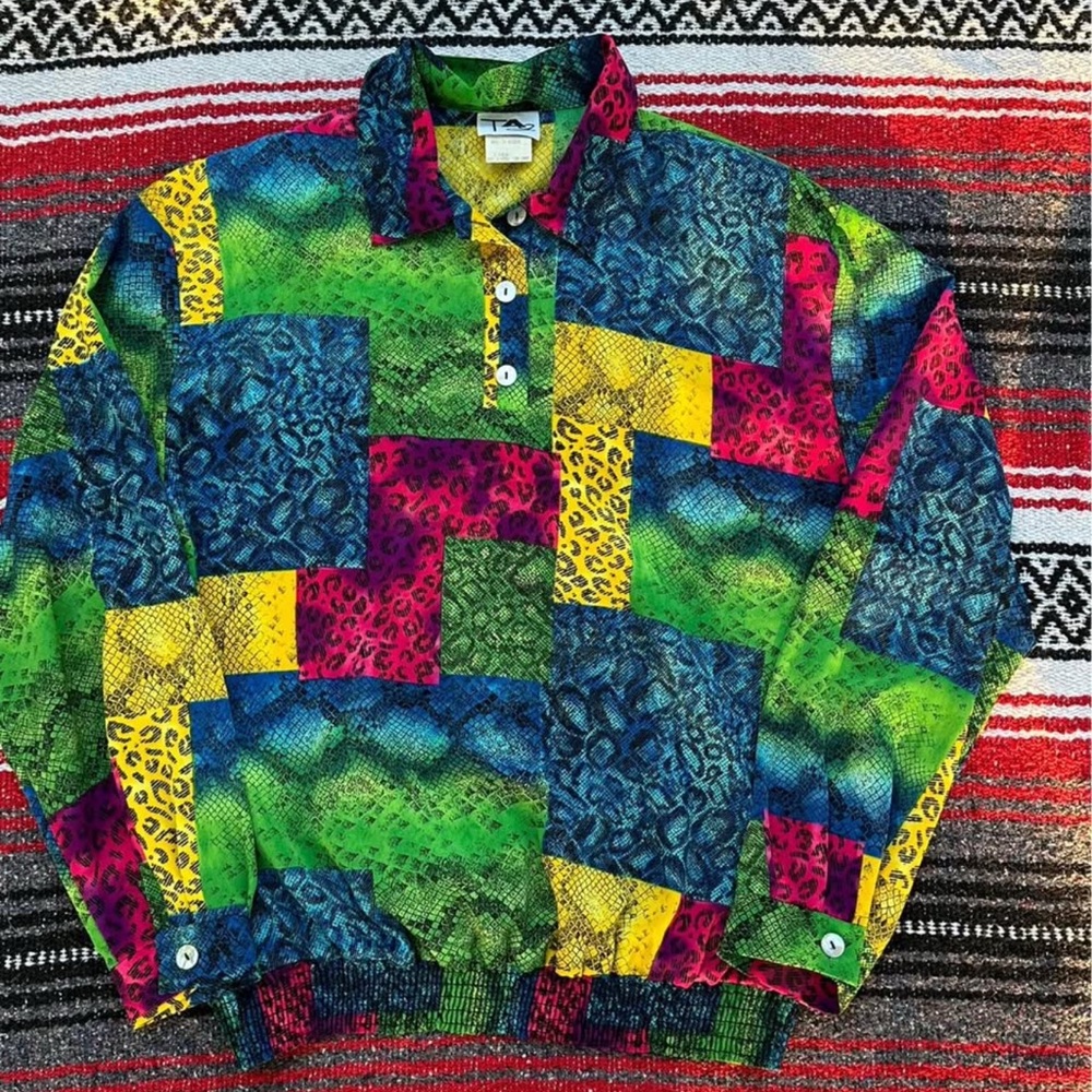 Colorful Patchwork Jacket - image 1